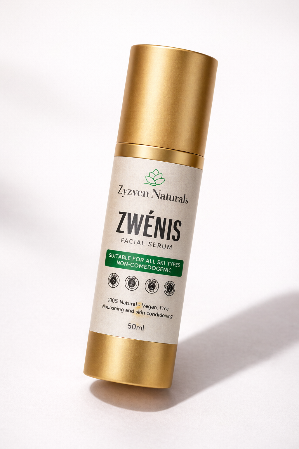 ZWÉNIS Botanical Gel Facial Serum – för mogen & menopausal hud (50 ml)