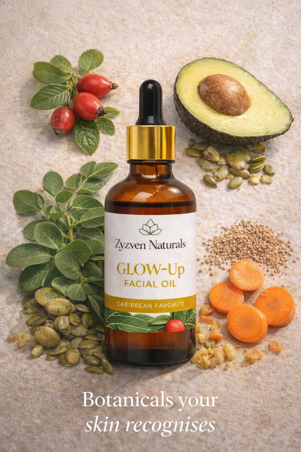 Zyzven Naturals GLOW-Up Facial Oil – 50ml