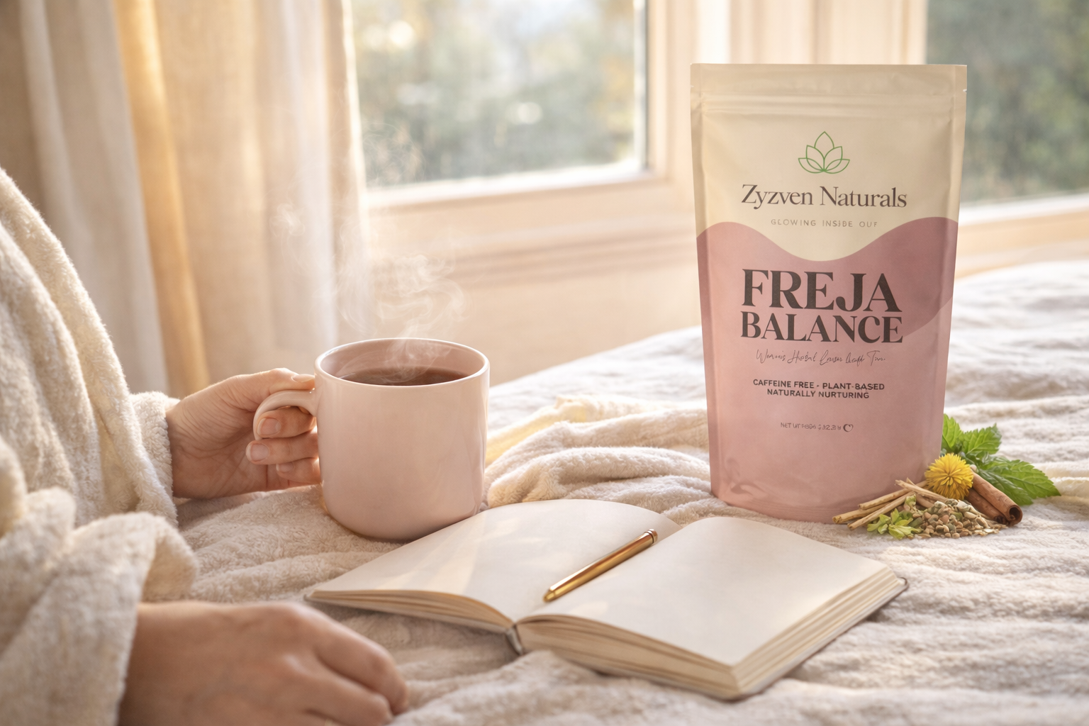 Freja Balance – Örtte för Klimakteriet & Hormonell Balans (80 g)