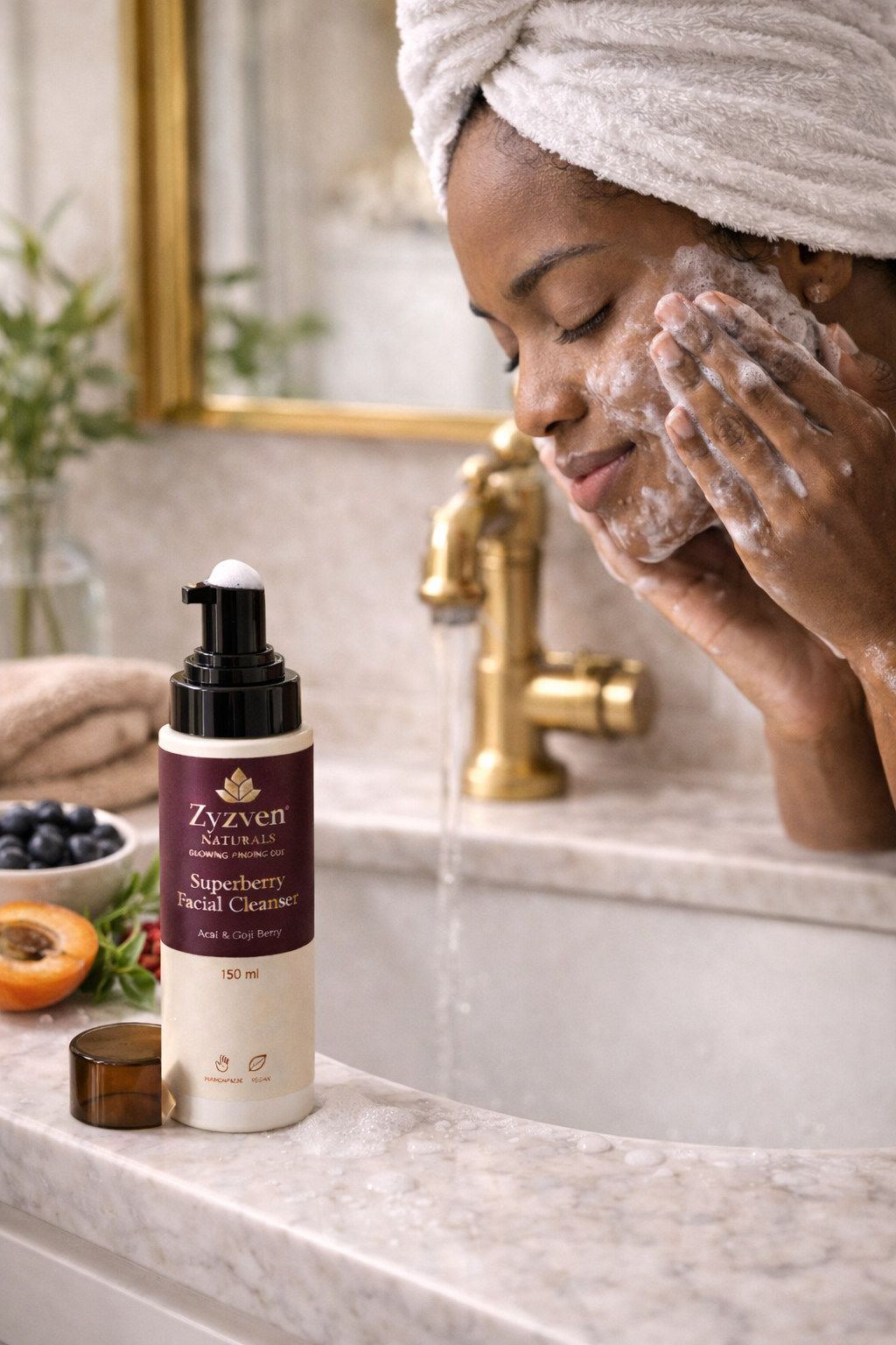 Zyzven Naturals | Superberry Facial Wash – Acai & Goji Berry | 150ml
