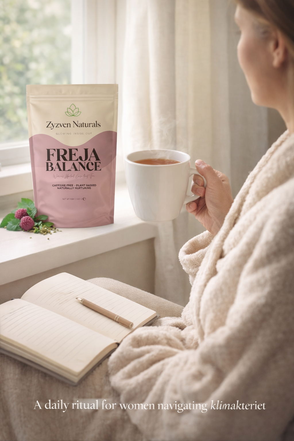 Freja Balance – Örtte för Klimakteriet & Hormonell Balans (80 g)