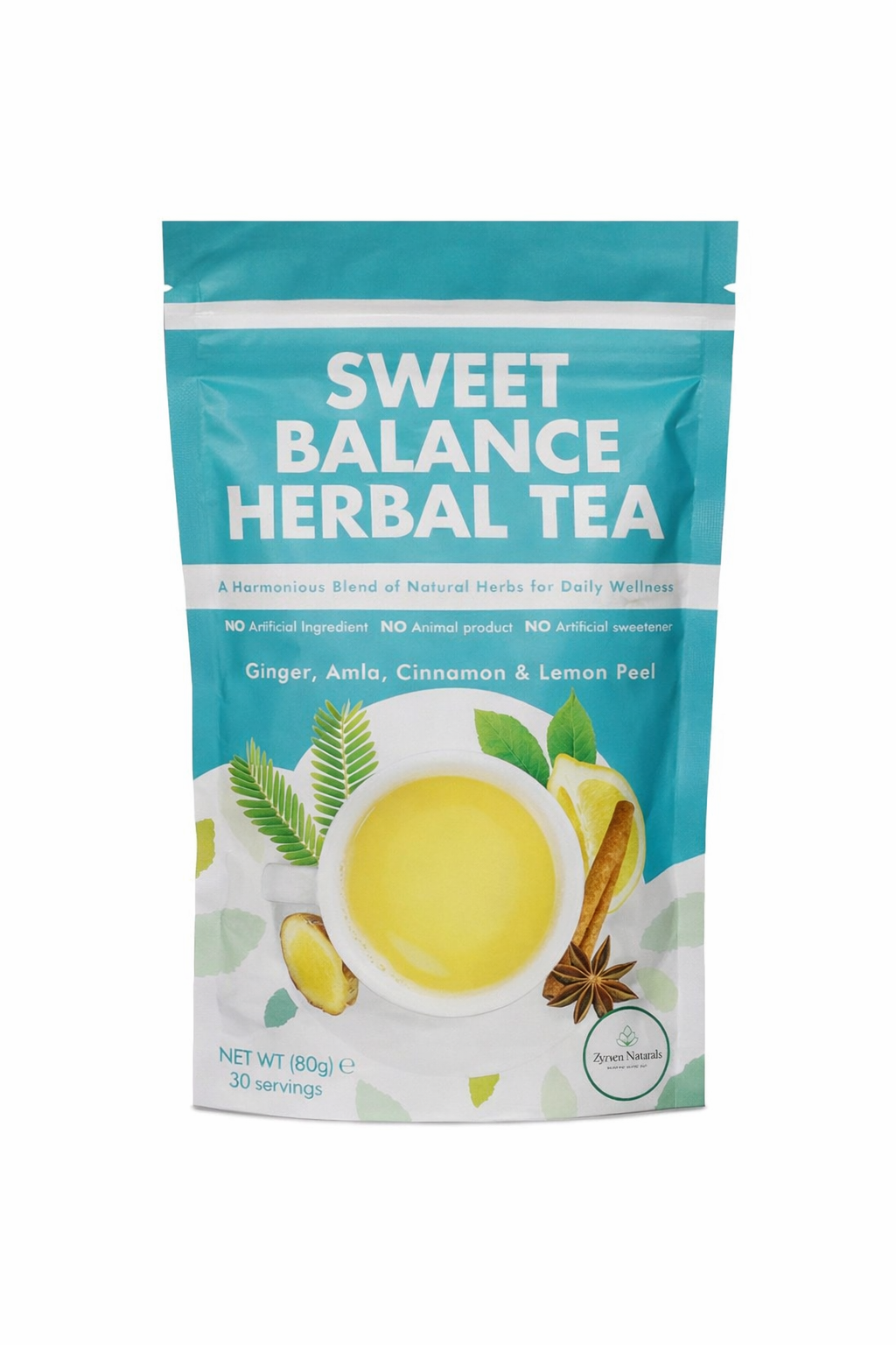 Zyzven Naturals Sweet Balance Herbal Tea – 80g