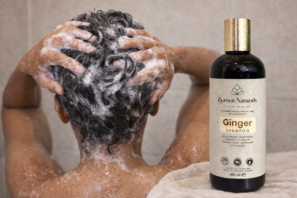 Zyzven Naturals Ginger Shampoo – Med ekologiska ingredienser | 300 ml