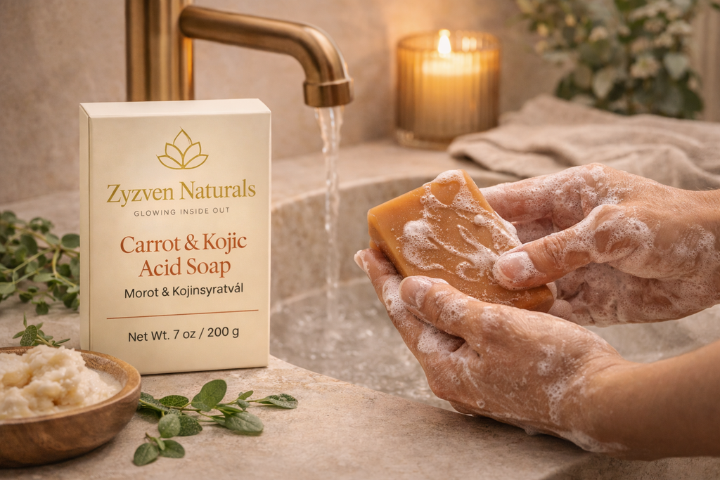 Carrot & Kojic Acid Soap – Large 200 g Bar