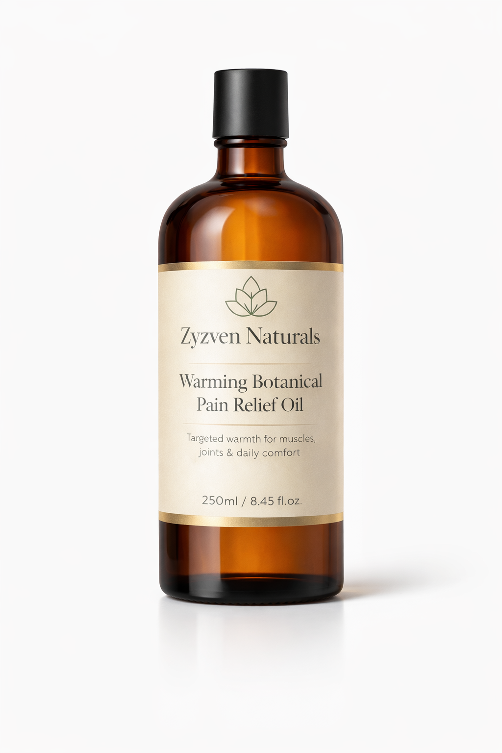 TERMAFLEX™ Värmande Botanisk Massageolja 250 ml – Muskler & Leder | Zyzven Naturals