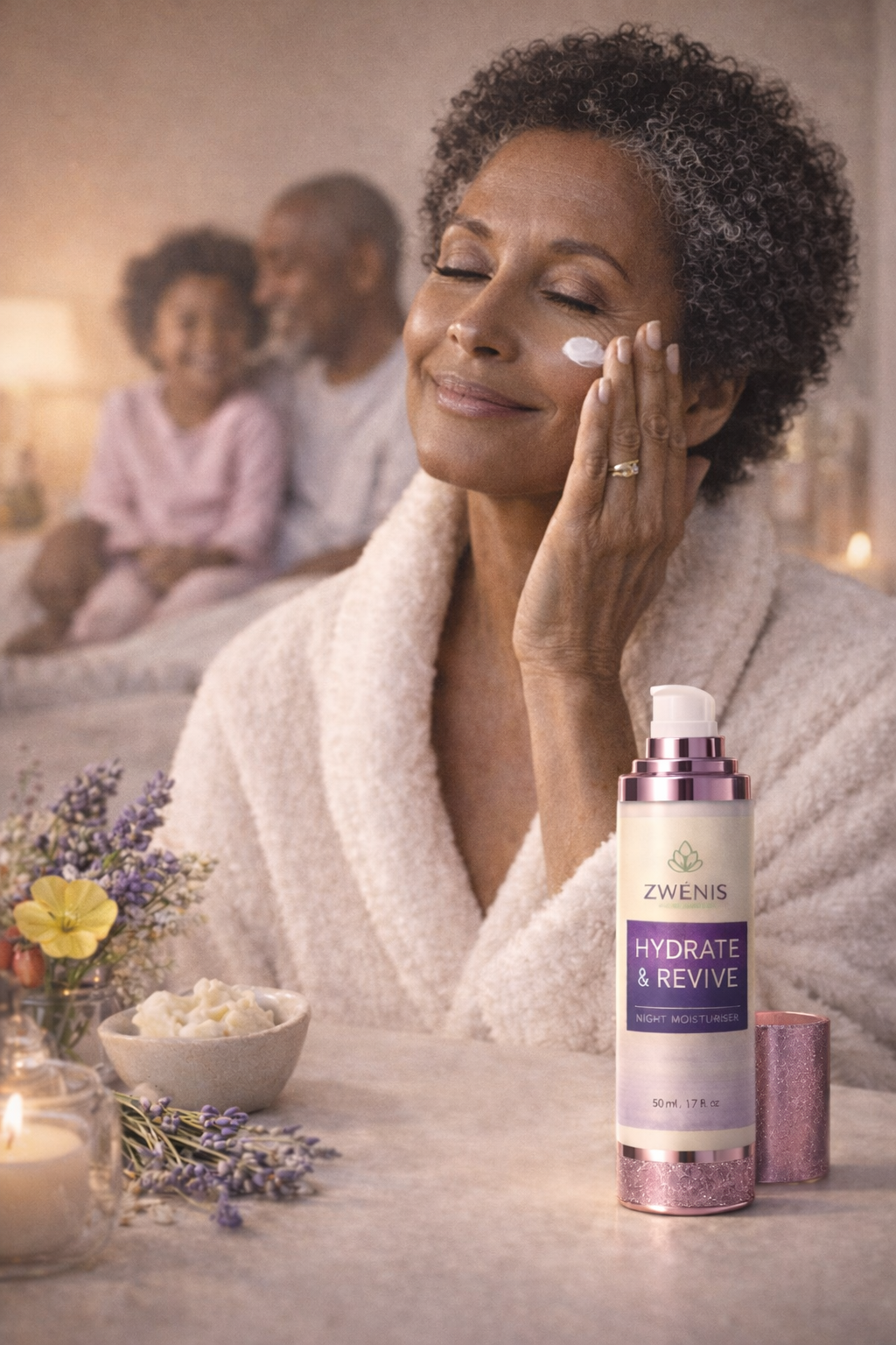 ZWÉNIS Hydrate & Revive Night Cream – för mogen & menopausal hud (50 ml)