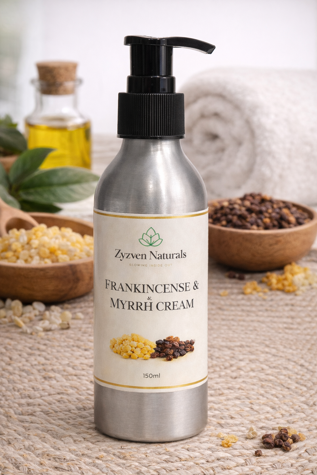 Zyzven Naturals Frankincense & Myrrh Kräm – Ansikte & Kropp