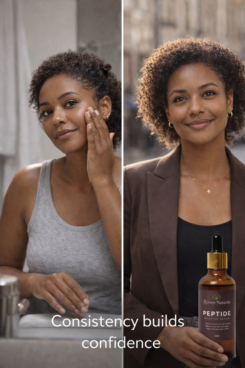 Zyzven Naturals Peptide Booster Facial Serum – 50ml