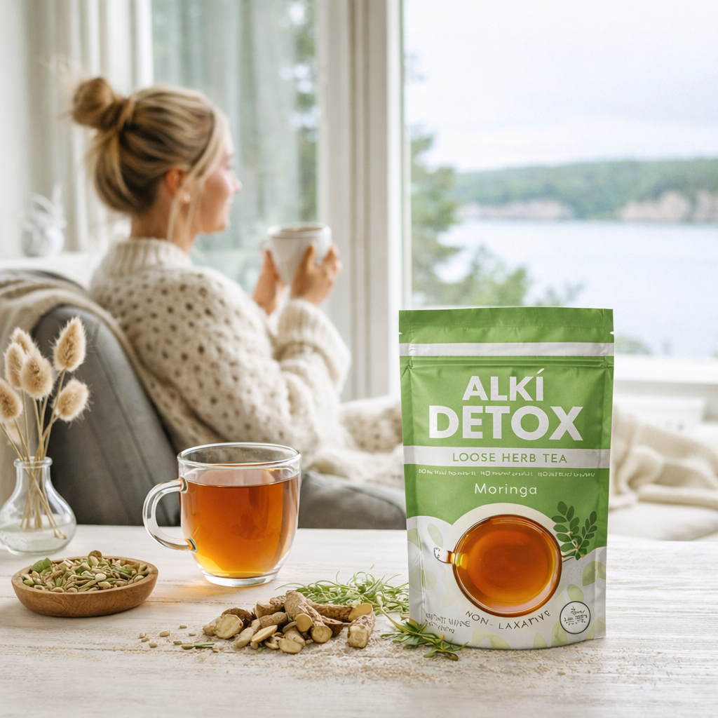 Zyzven Naturals Alki Detox med Moringa – Premium Icke Laxerande Detoxte för Metabol Balans (80g)
