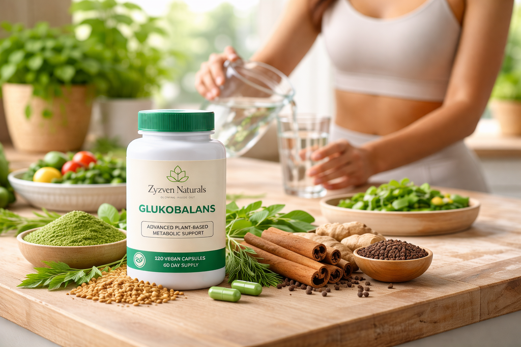 Glukobalans™ – Växtbaserat stöd för blodsocker & metabolism | 120 veganska kapslar | Zyzven Naturals