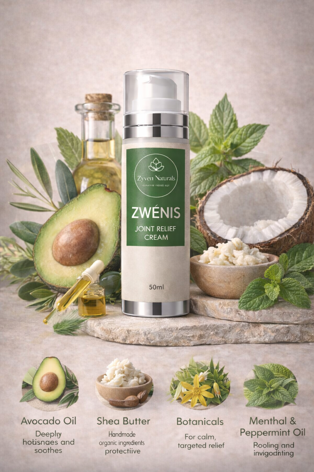 ZWENIS Joint Relief Cream – för muskler & leder (50 ml)