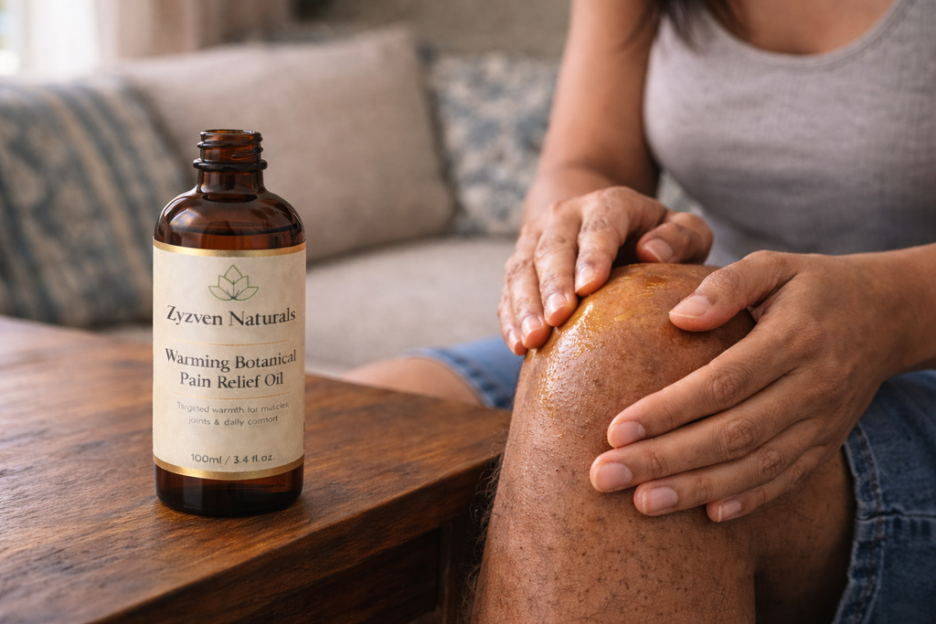TERMAFLEX™ Värmande Botanisk Massageolja för Muskler & Leder | Zyzven Naturals