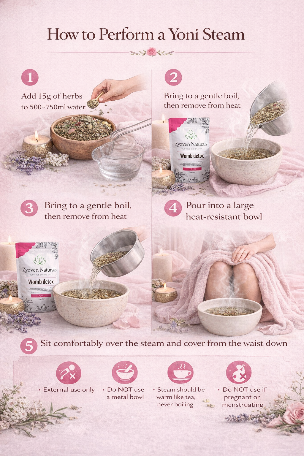 Zyzven Naturals | Womb Detox (Yoni Steam / Punny) – 80g