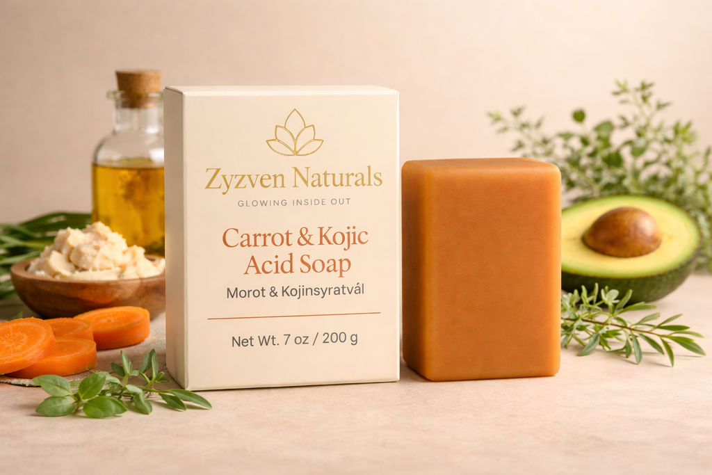 Carrot & Kojic Acid Soap – Large 200 g Bar