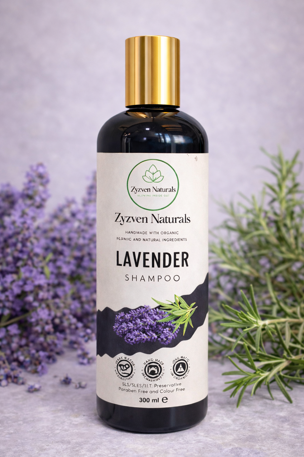 Zyzven Naturals Lavender Shampoo – Certified Organic | 300 ml