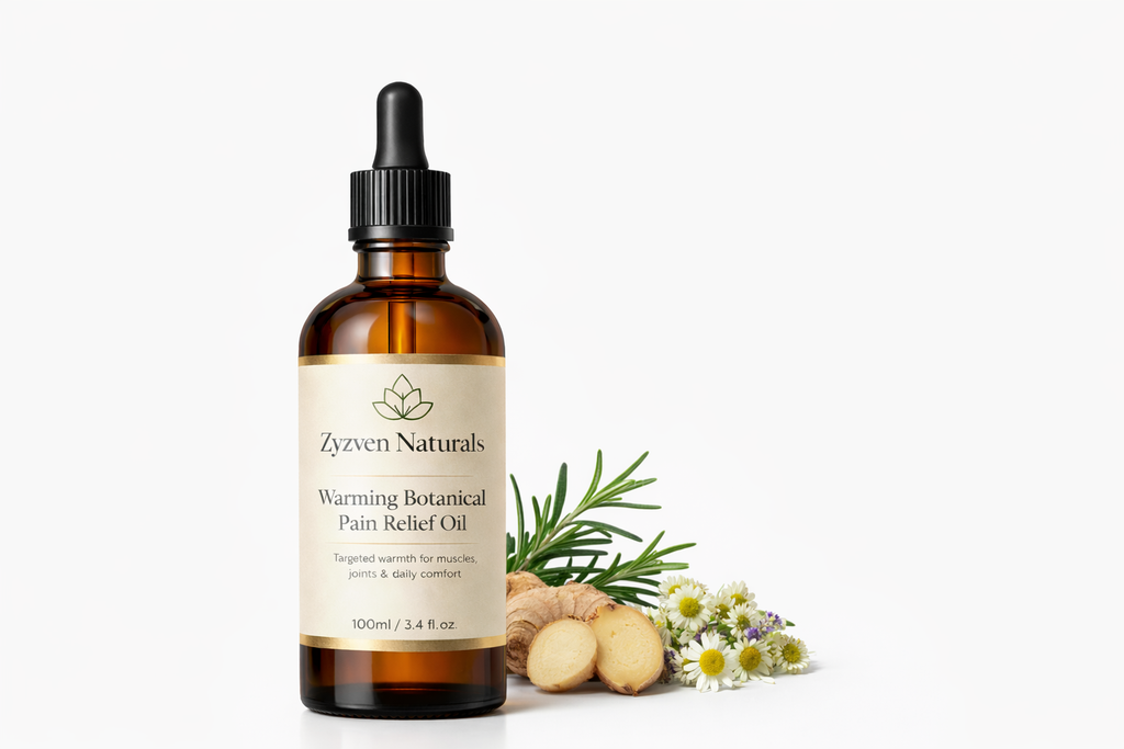 TERMAFLEX™ Värmande Botanisk Massageolja för Muskler & Leder | Zyzven Naturals