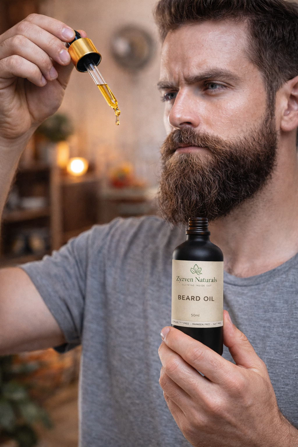 Zyzven Naturals Skäggolja – 50 ml
