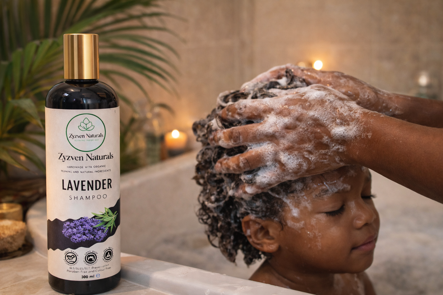 Zyzven Naturals Lavender Shampoo – Certified Organic | 300 ml