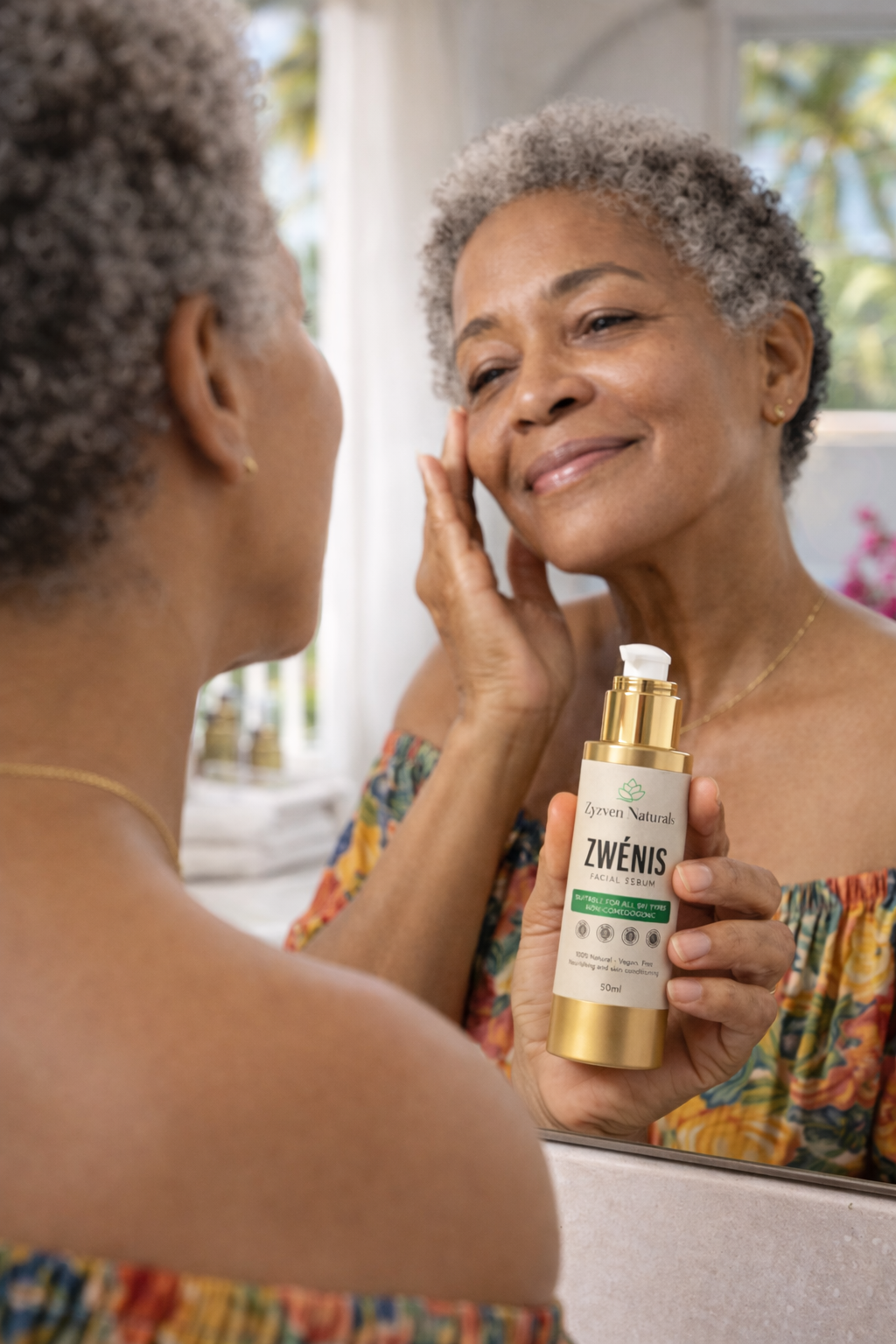 ZWÉNIS Botanical Gel Facial Serum – för mogen & menopausal hud (50 ml)