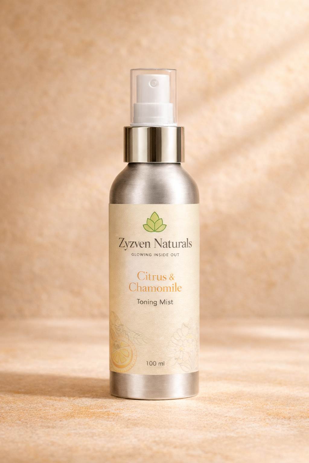 Zyzven Naturals | Citrus & Chamomile Toning Mist | 100ml
