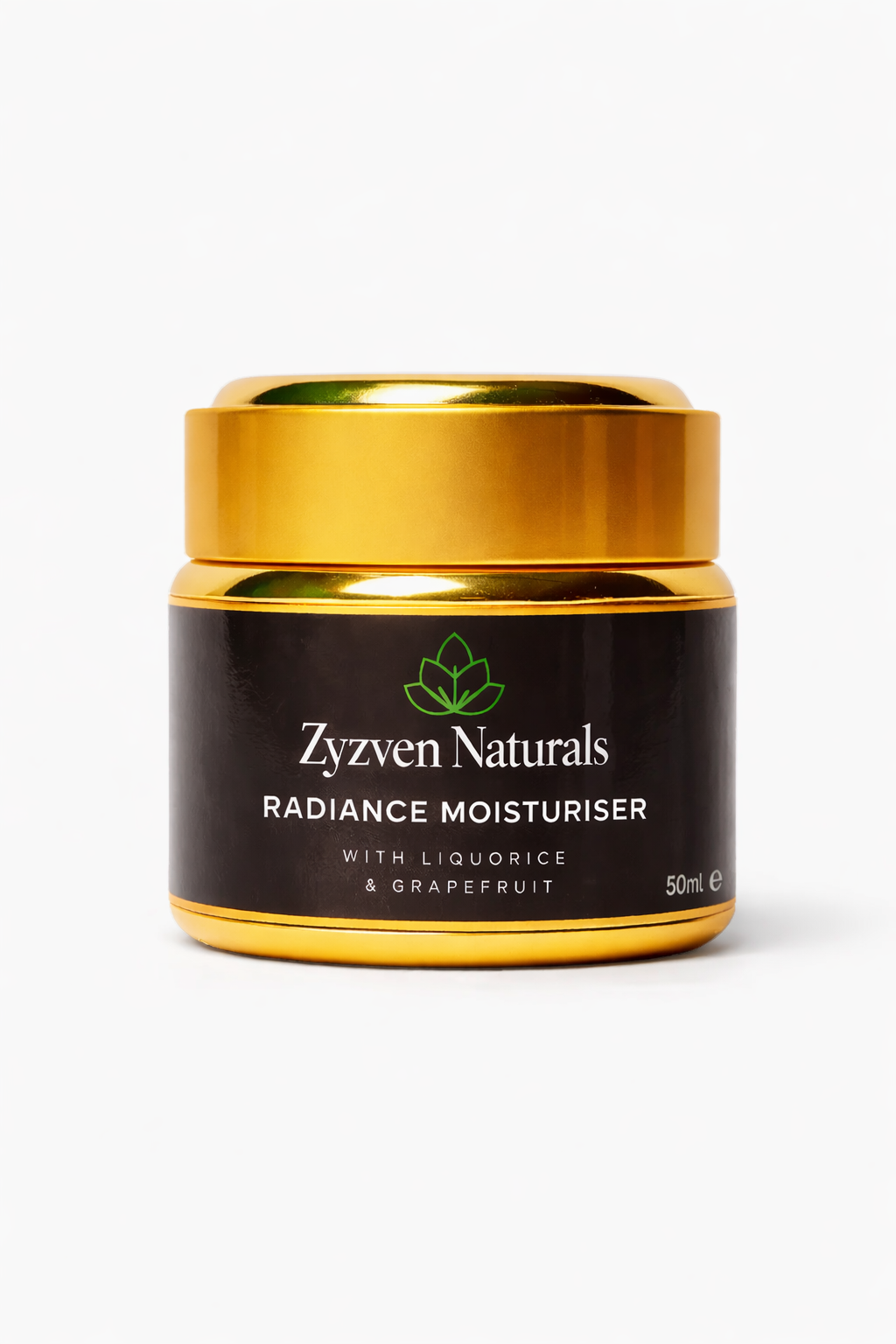 Zyzven Naturals Radiance Moisturiser (Liquorice & Grapefruit) – 50ml