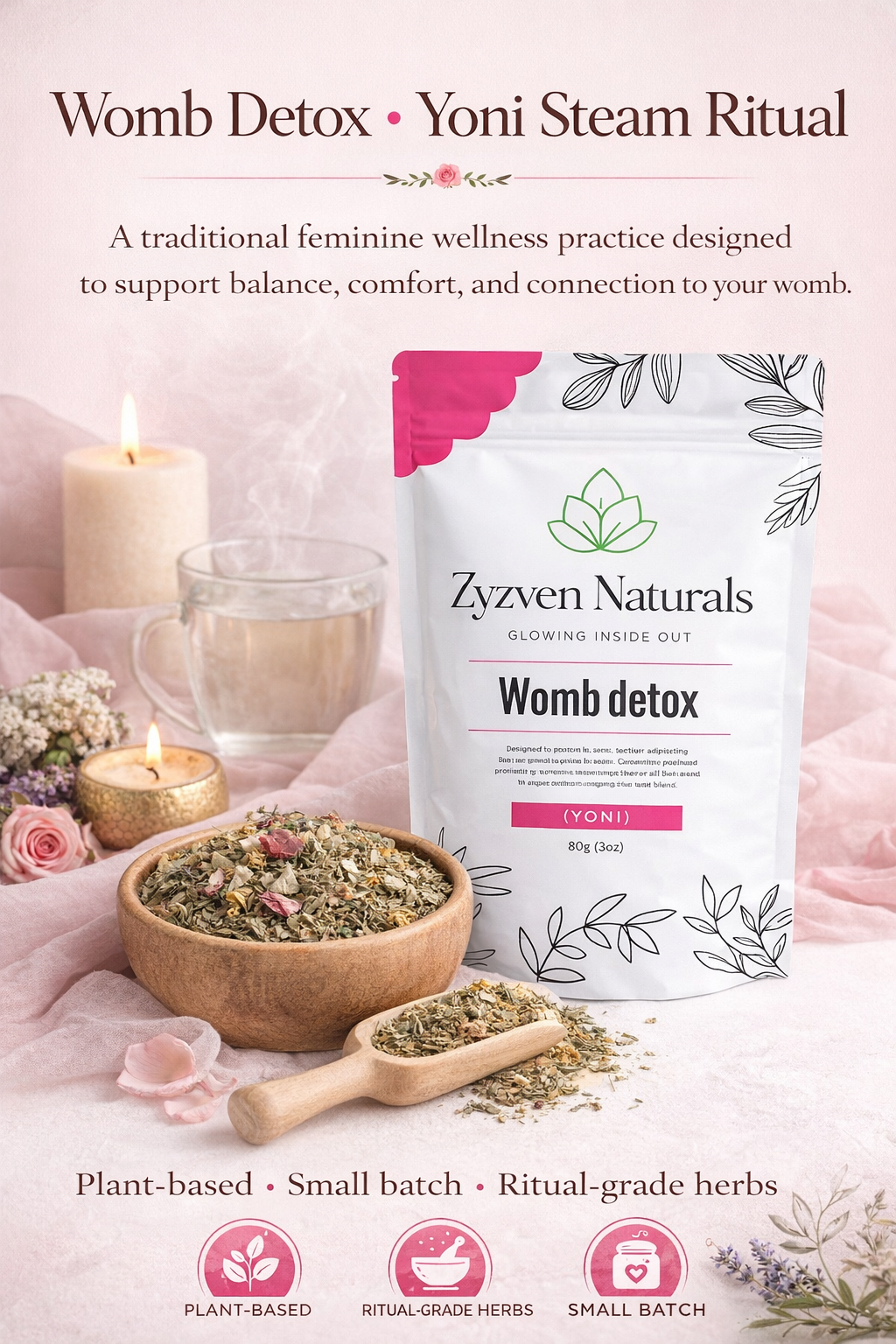Zyzven Naturals | Womb Detox (Yoni Steam / Punny) – 80g