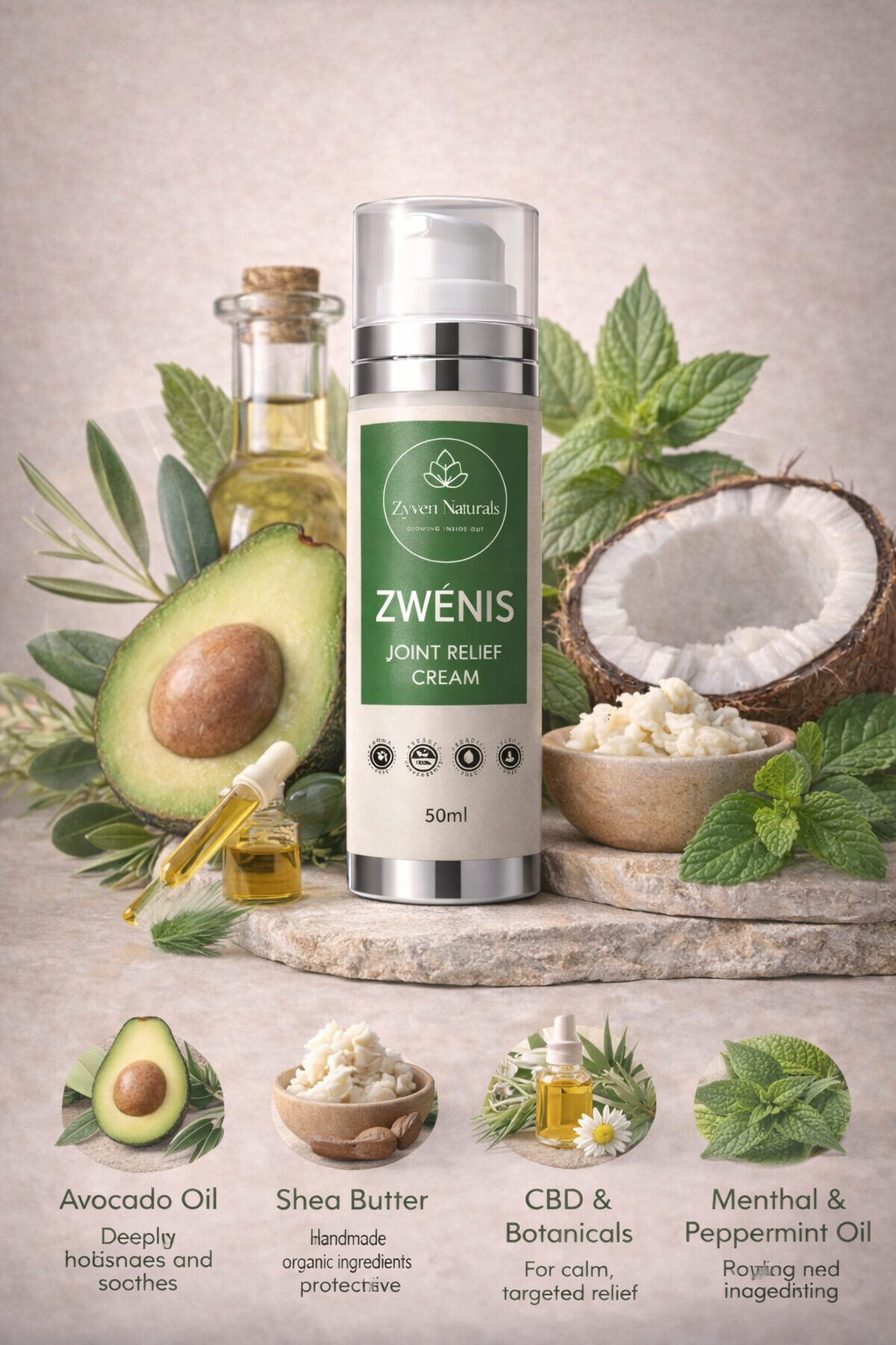 ZWENIS Joint Relief Cream – för muskler & leder (50 ml)