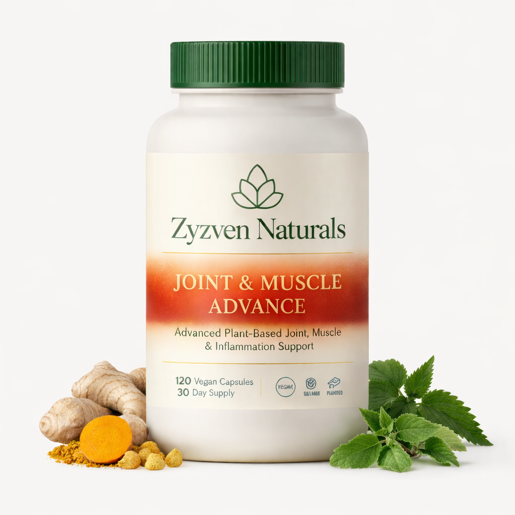 Zyzven Naturals Joint & Muscle Advance – Växtbaserat stöd för leder, muskler & rörlighet | 120 kapslar