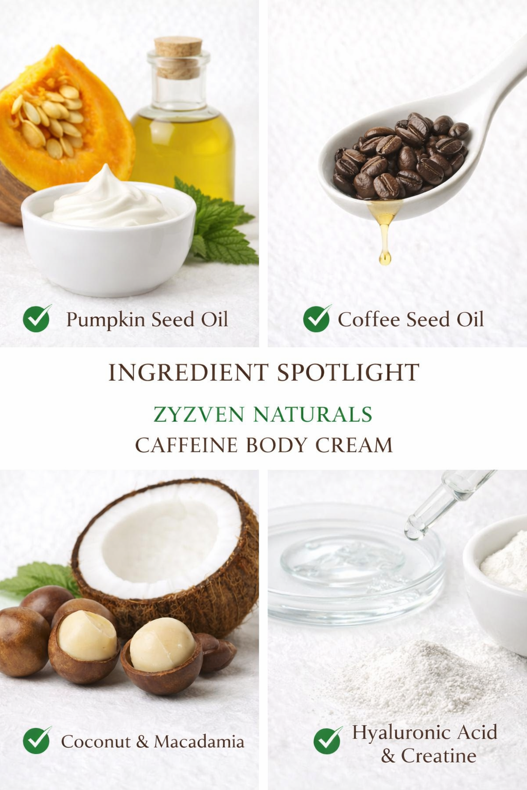 Zyzven Naturals Coffee Body Moisturiser 150ml – Handgjord Kroppskräm