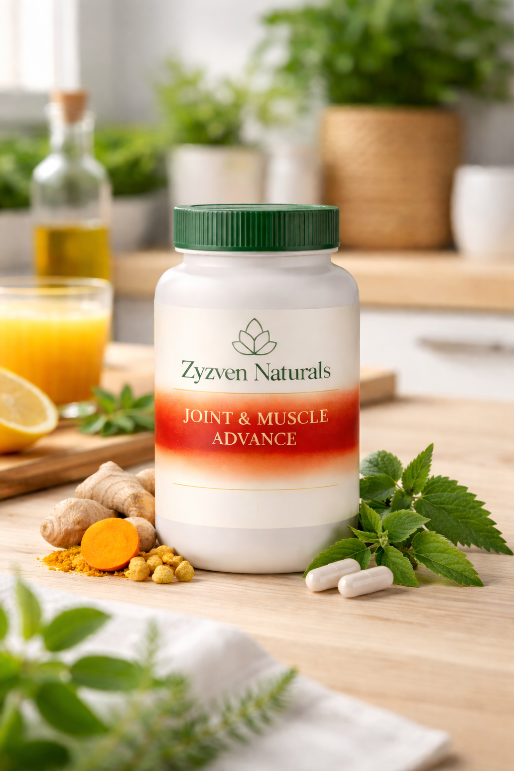 Zyzven Naturals Joint & Muscle Advance – Växtbaserat stöd för leder, muskler & rörlighet | 120 kapslar