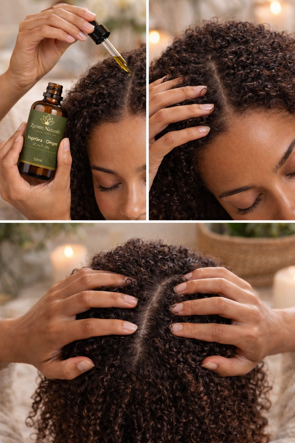 Zyzven Naturals | Ingefära Hårbottenolja – Närande & Balanserande | 50 ml
