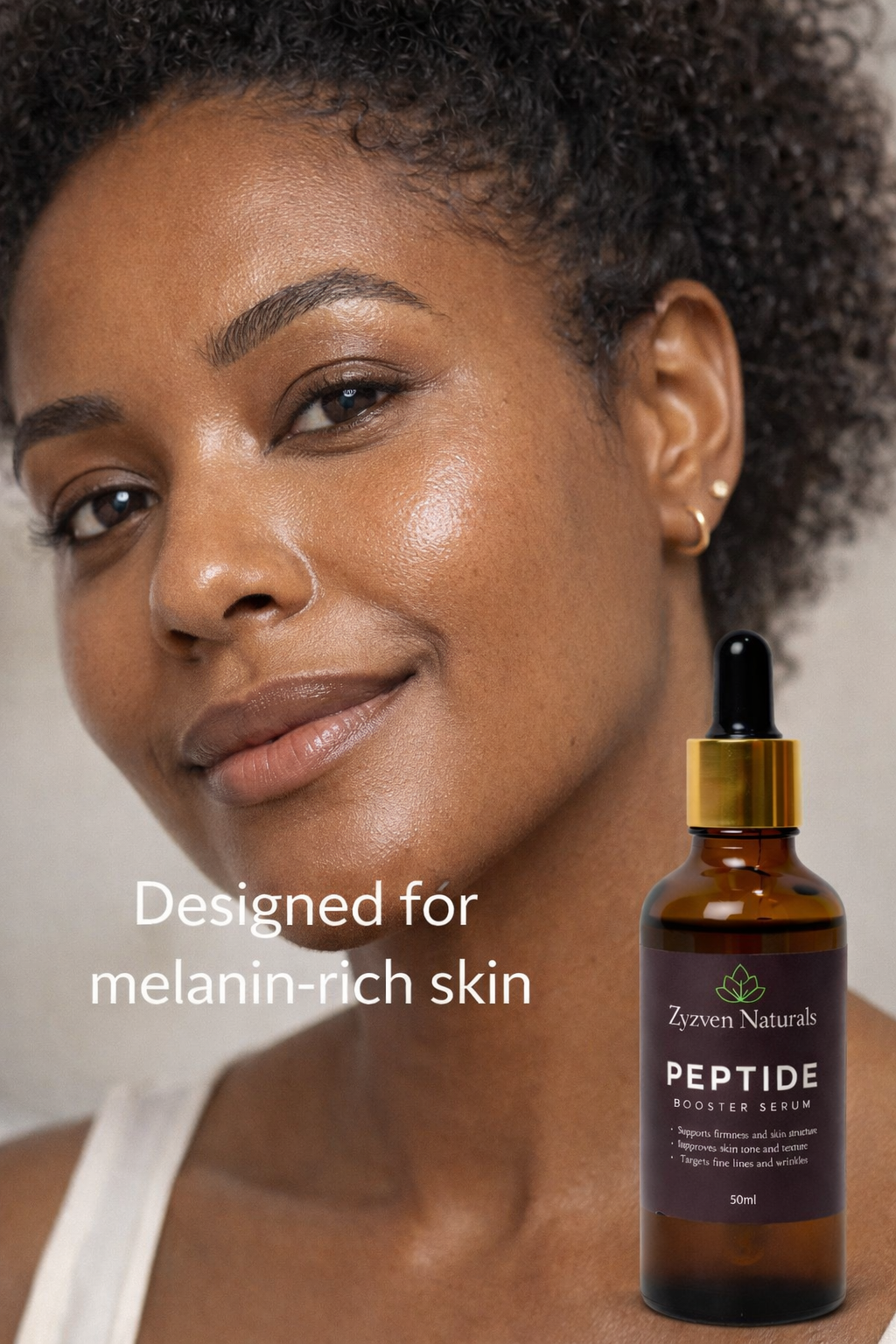 Zyzven Naturals Peptide Booster Facial Serum – 50ml
