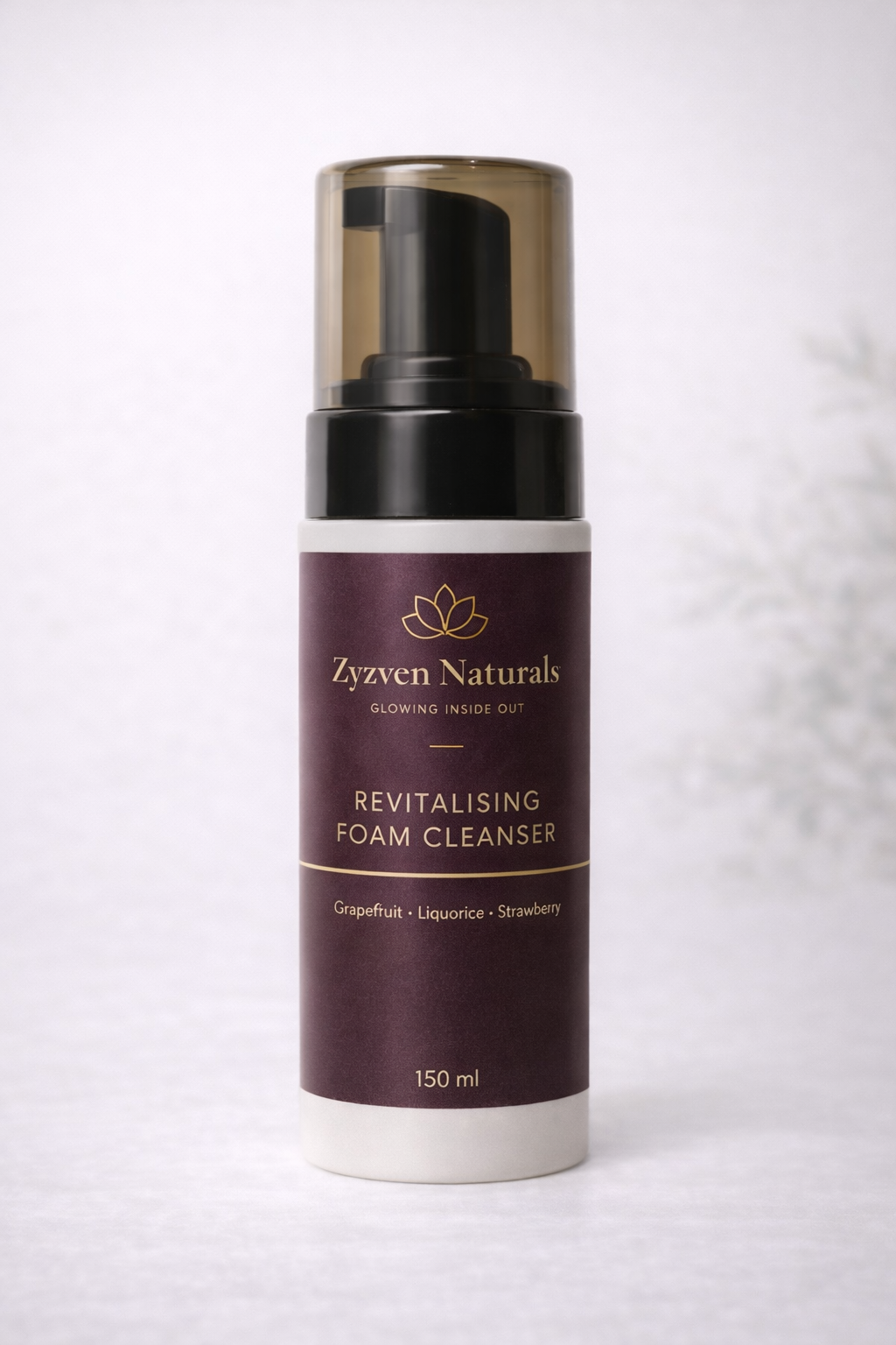 Zyzven Naturals Revitalising Foam Cleanser With Grapefruit, Liquorice & Strawberry – 150ml
