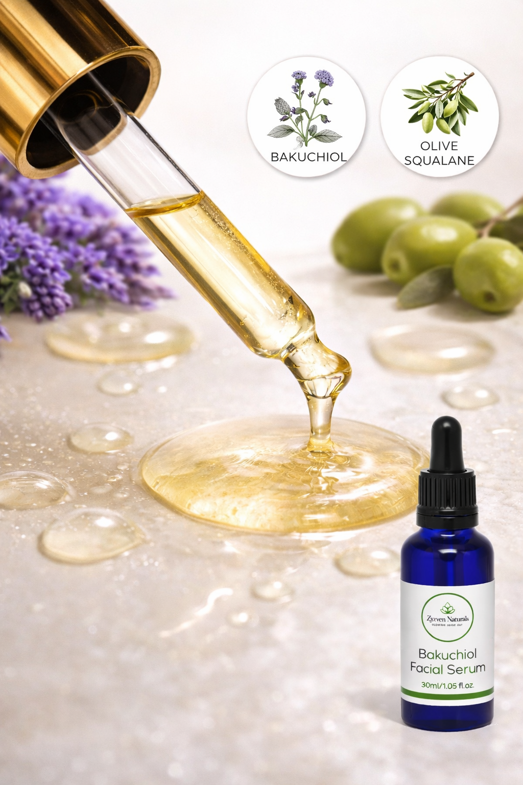 ZYZVEN NATURALS BAKUCHIOL FACIAL SERUM – 30ML