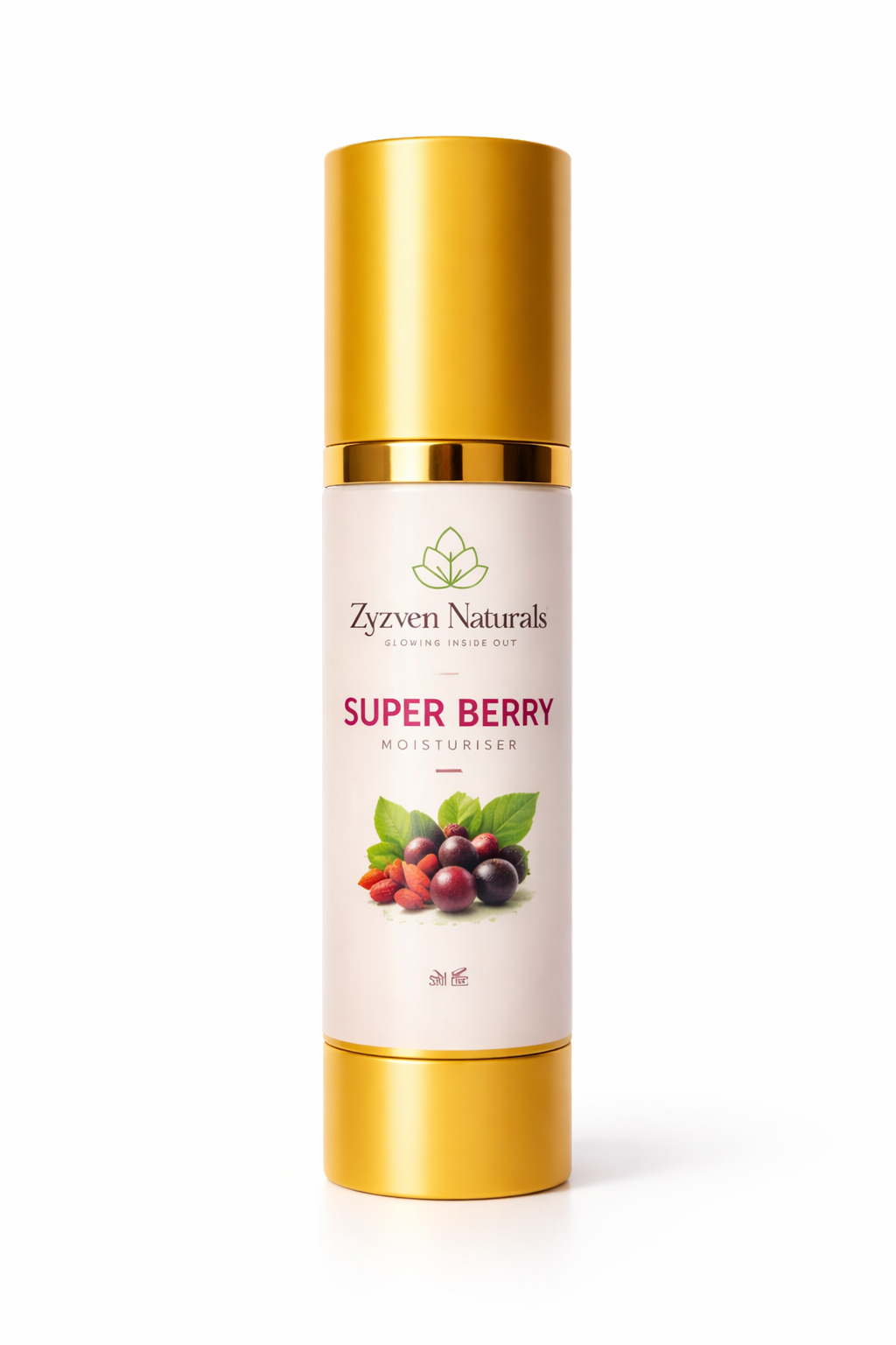 Zyzven Naturals – Super Berry Facial Moisturiser with Acai & Goji – 50ml
