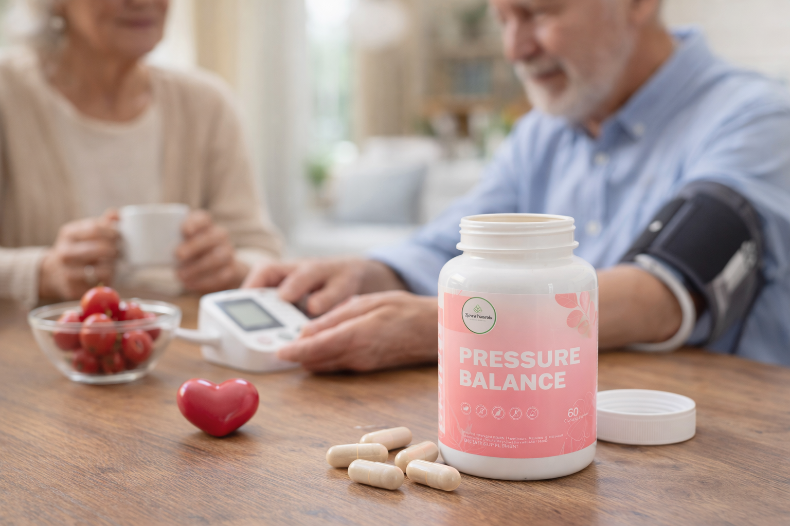 Zyzven Naturals Pressure Balance – Ekologiskt Kosttillskott för Hjärt- & Blodtrycksbalans (60 kapslar)