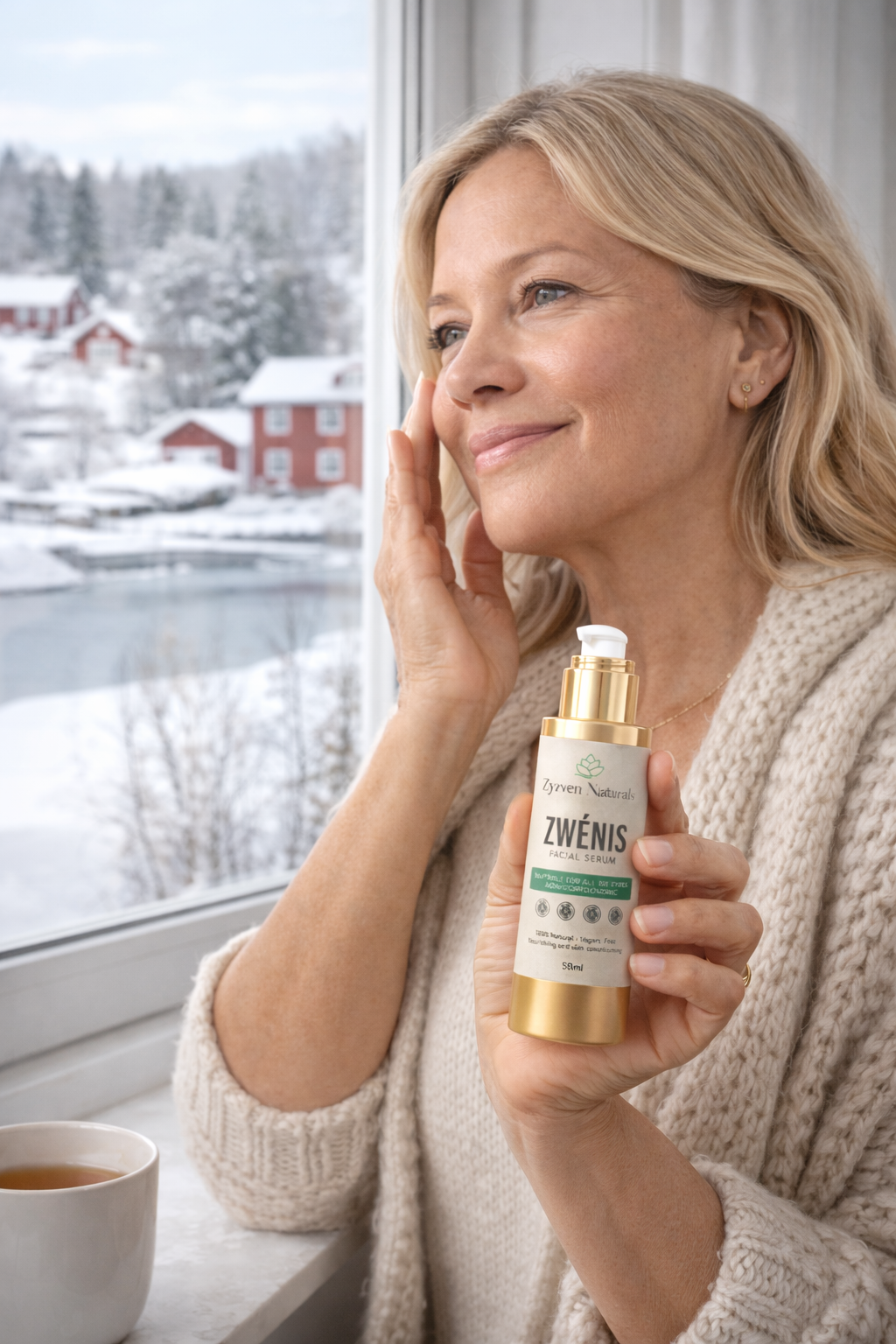 ZWÉNIS Botanical Gel Facial Serum – för mogen & menopausal hud (50 ml)